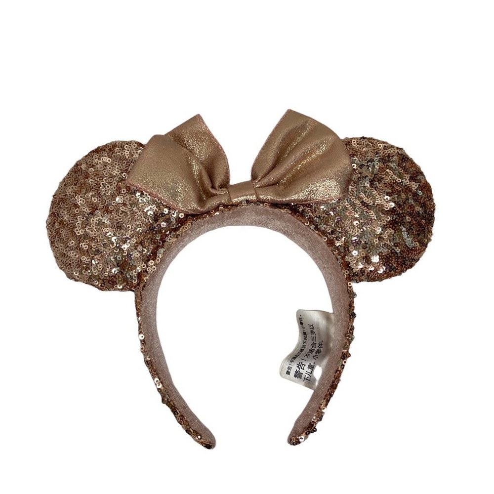 Minnie Mouse Rose Gold Sequin Headband